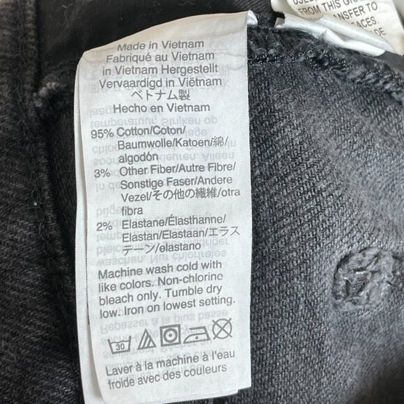 Madewell Jeans Cali Demi-Boot Bootcut Women Black Size 26 Faded Black‎ Stretch - Picture 9 of 9